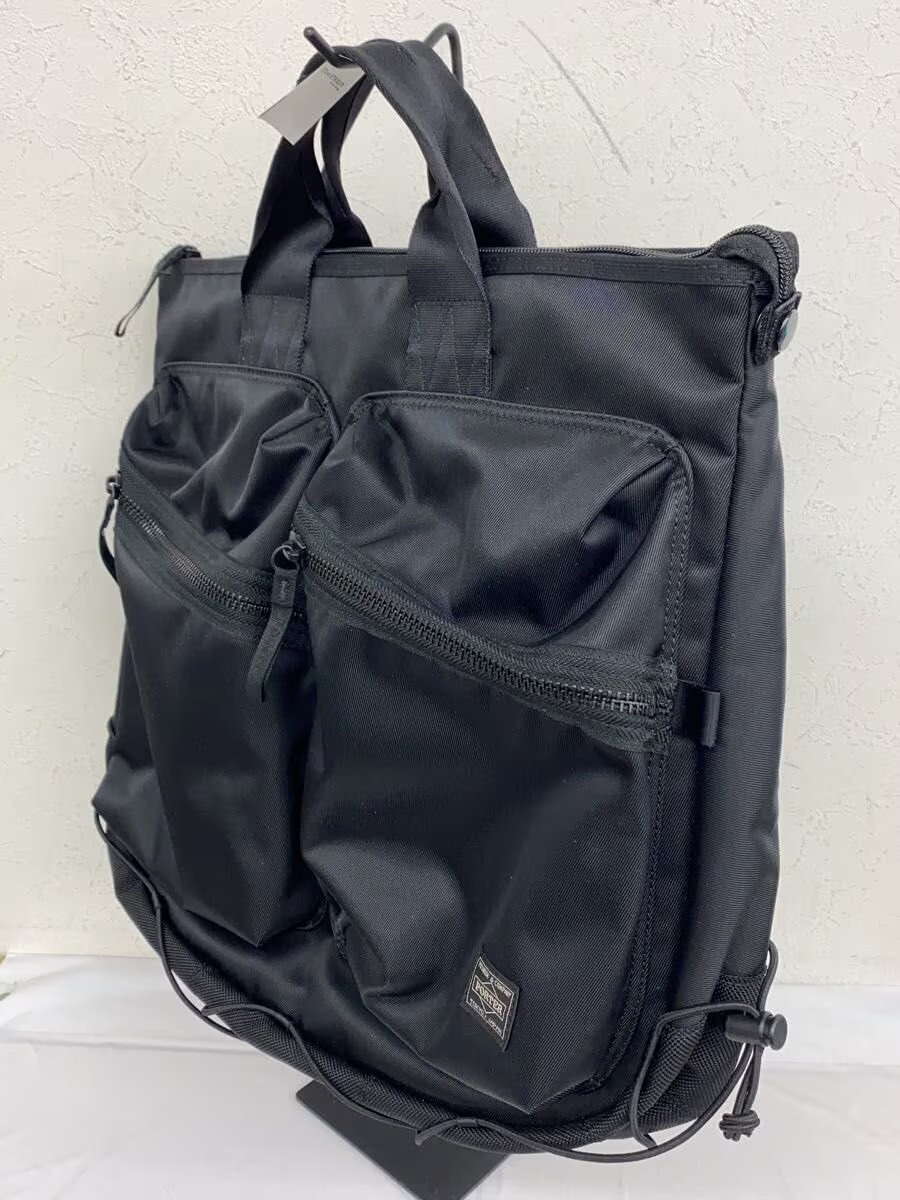 PORTER THINGS 2WAY HELMET BAG Shoulder Bag Nylon BLK Solid
