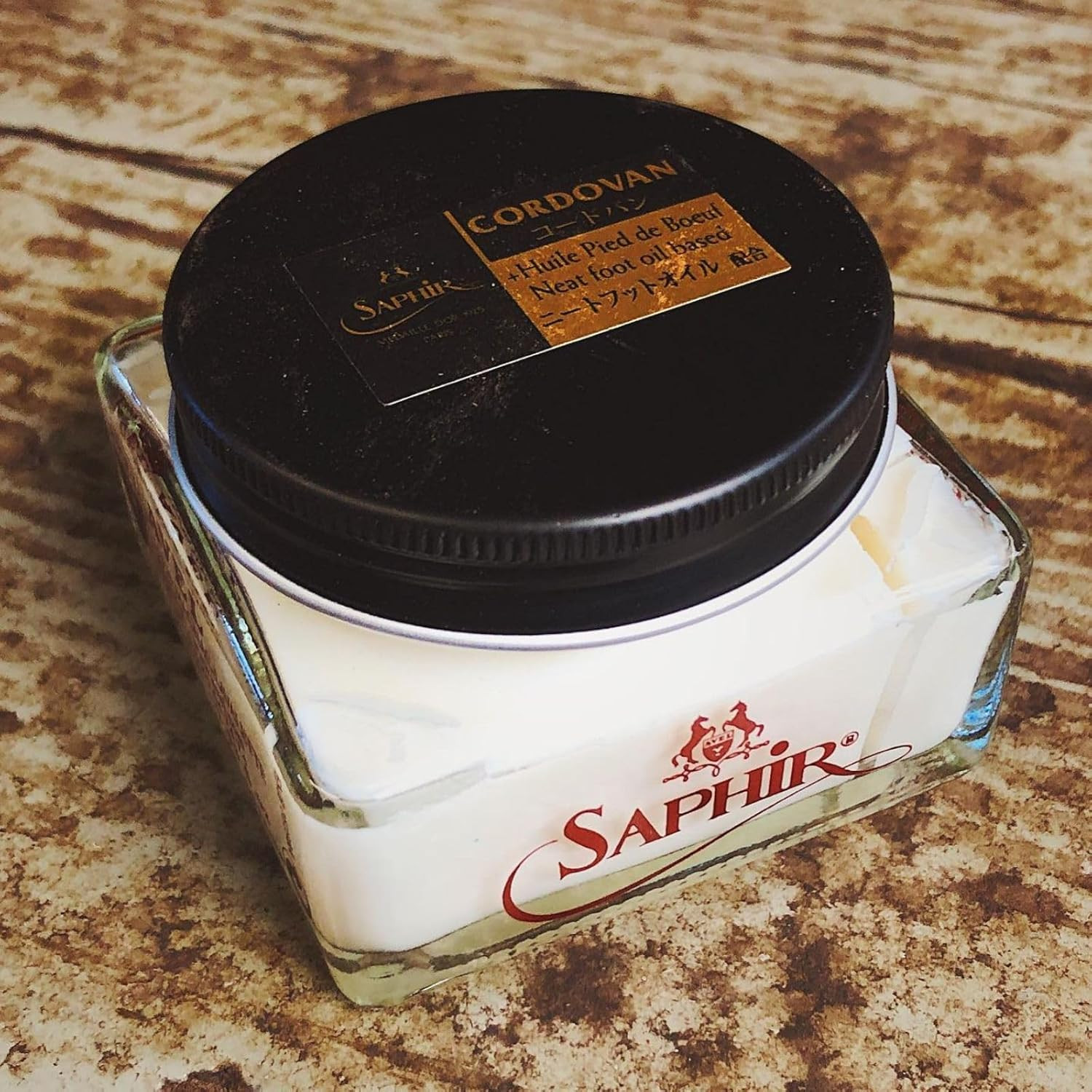 Saphir Medaille D’Or Cordovan Cream-Natural Wax Polish for Leather Shoes & Boots