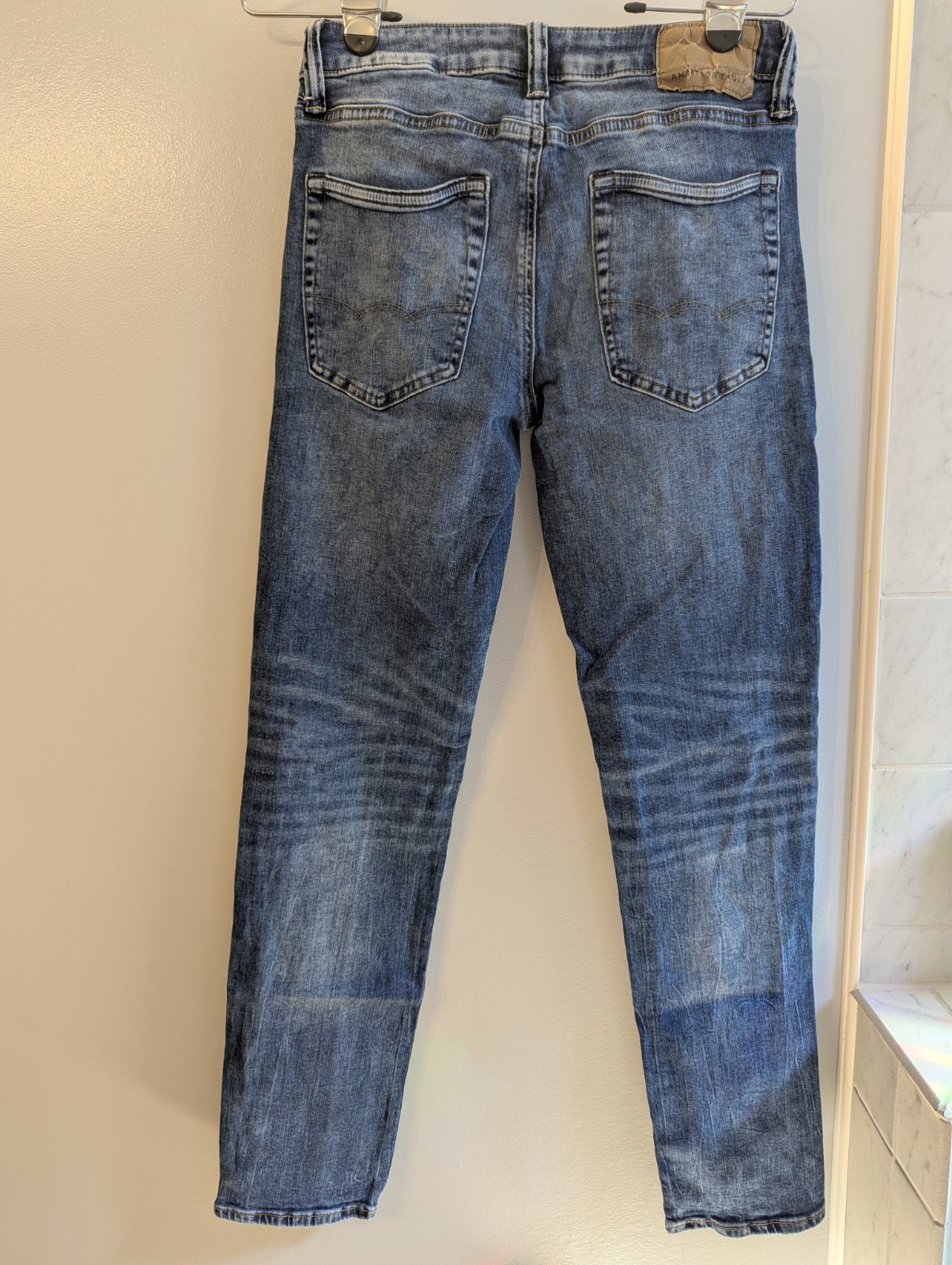 American Eagle Men’s Next Level Flex Slim Straight Blue Denim Jeans 29×32