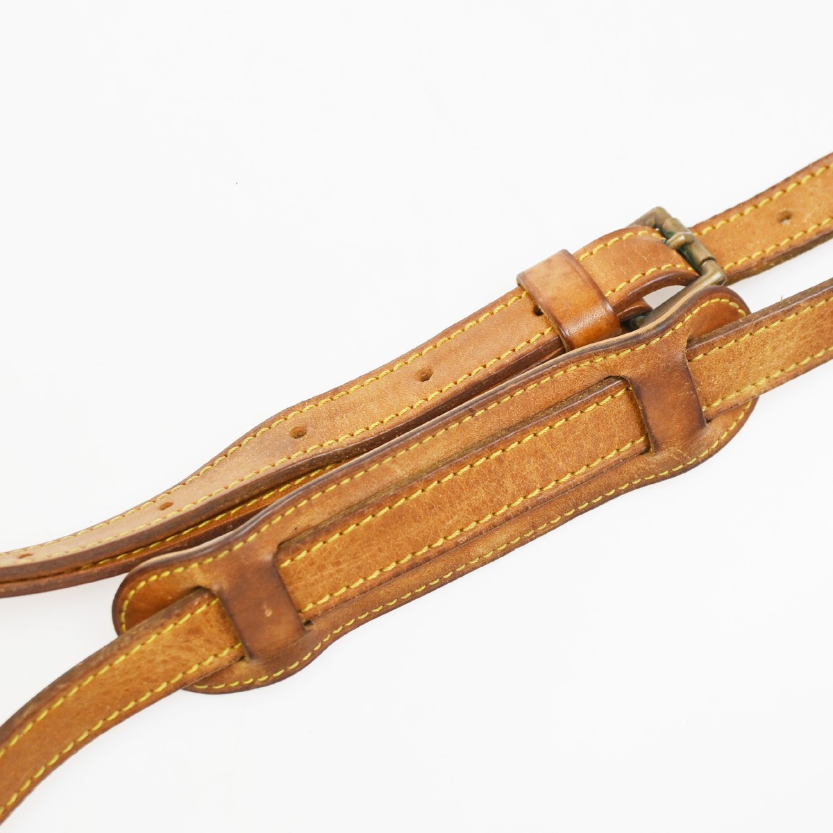 LOUIS VUITTON Jeune Fille GM Shoulder Bag Monogram Leather Brown M51225 05PA053