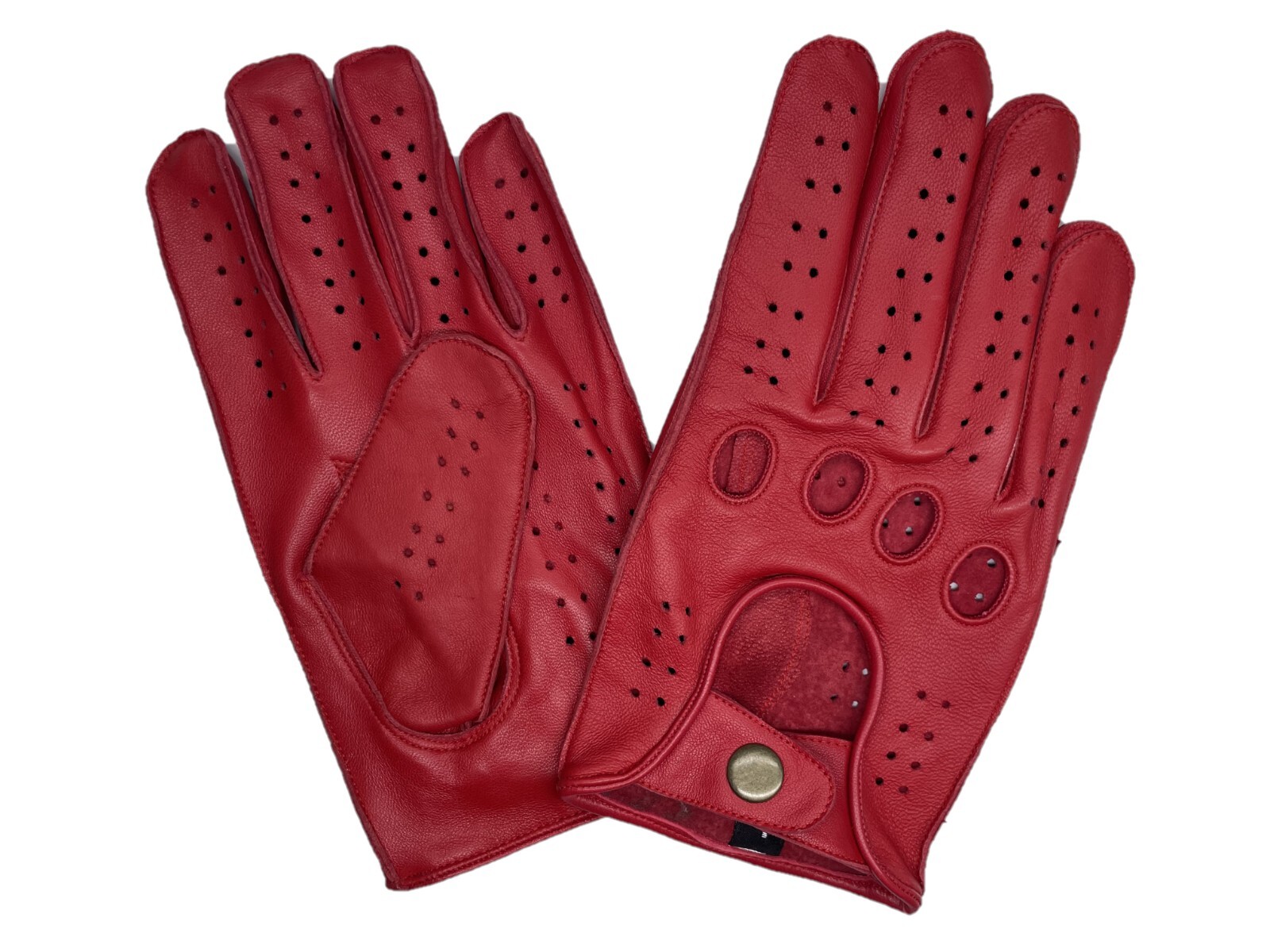 MEN’S CHAUFFEUR SHEEPSKIN LEATHER CAR DRIVING GLOVES (Finished Sewn Knuckles)