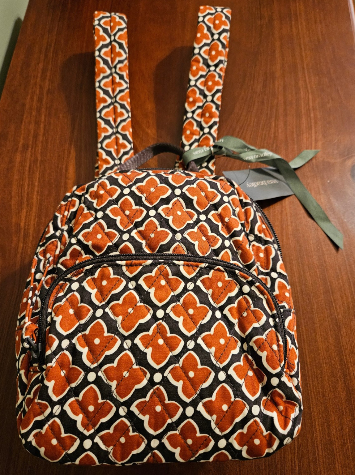 Vera Bradley Mini Banbury Backpack, Moorish, Brown Print, NEW with tags