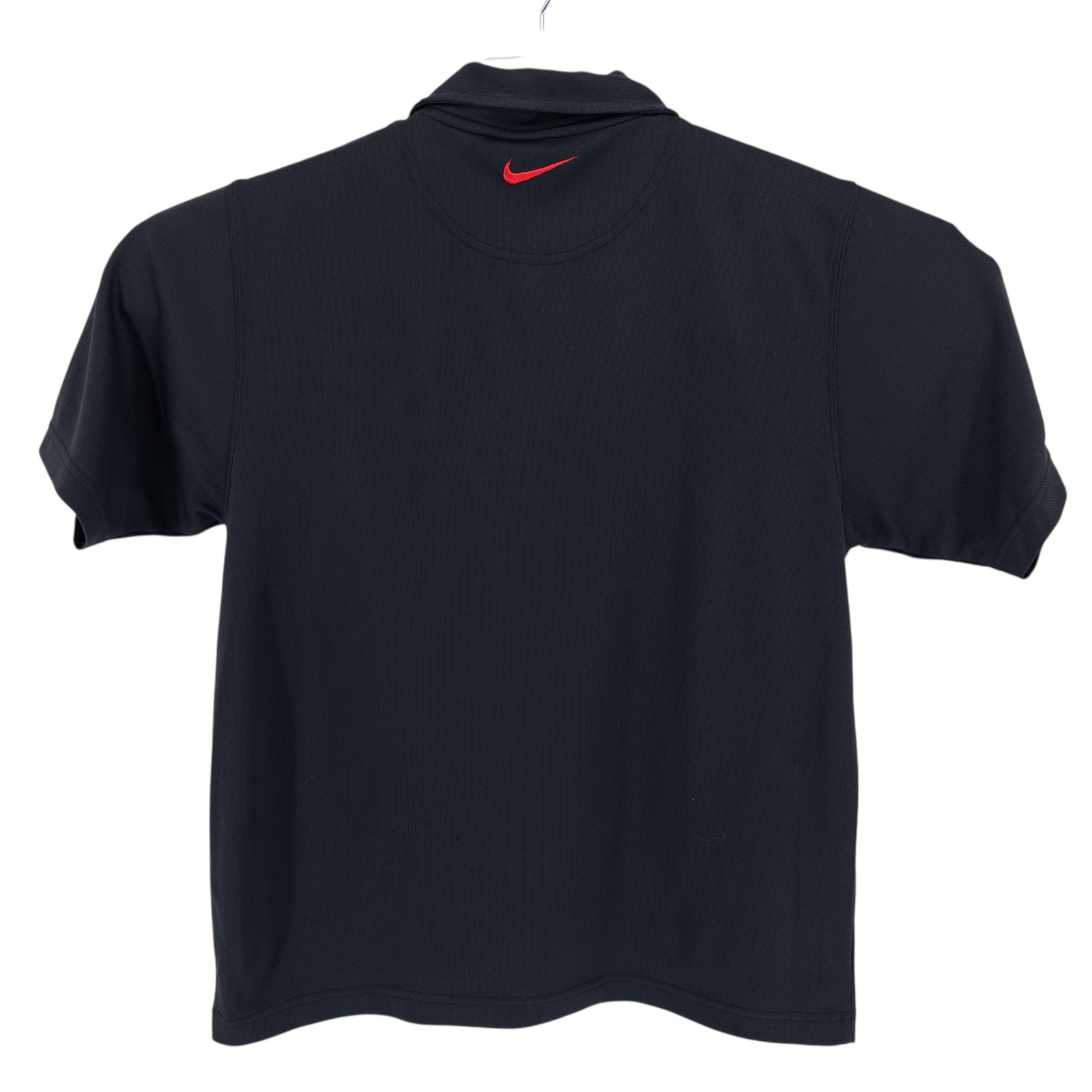 VTG Nike Bauer Men’s Medium Polo Shirt Black Canada Hockey Short Sleeve Olympics