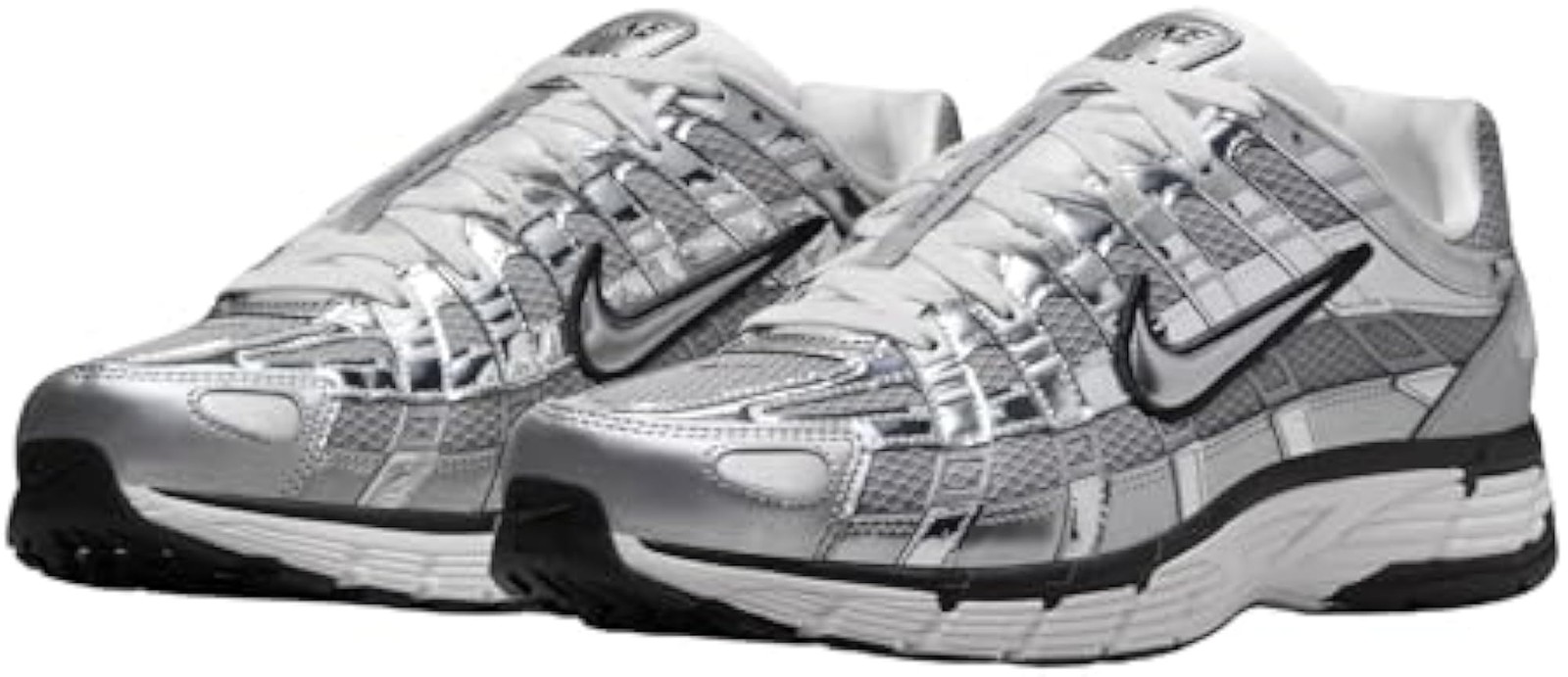 Nike P-6000 Shoes (CN0149-001, Metallic Silver/Sail/Black/Metallic Silver) Size
