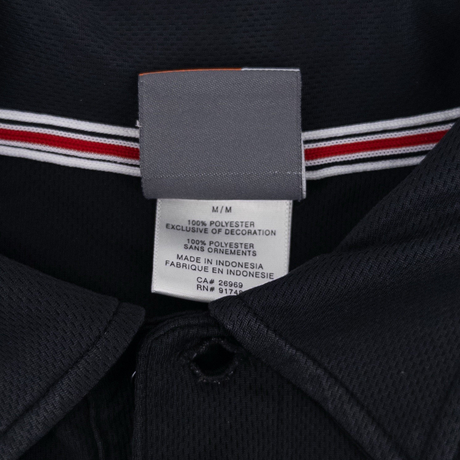 VTG Nike Bauer Men’s Medium Polo Shirt Black Canada Hockey Short Sleeve Olympics