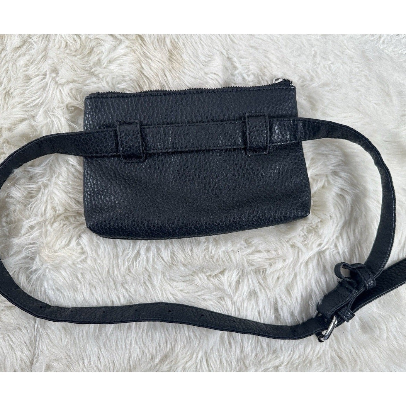 Co-lab Vegan Leather Belt Bag Crossbody Black Sustainable Faux Earthy Organic