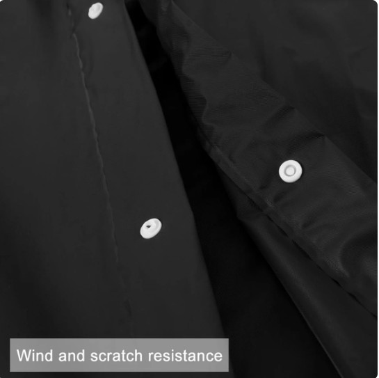 Men Black Waterproof Long Raincoat Hooded Trench Jacket Outdoor Hiking Rain Coat
