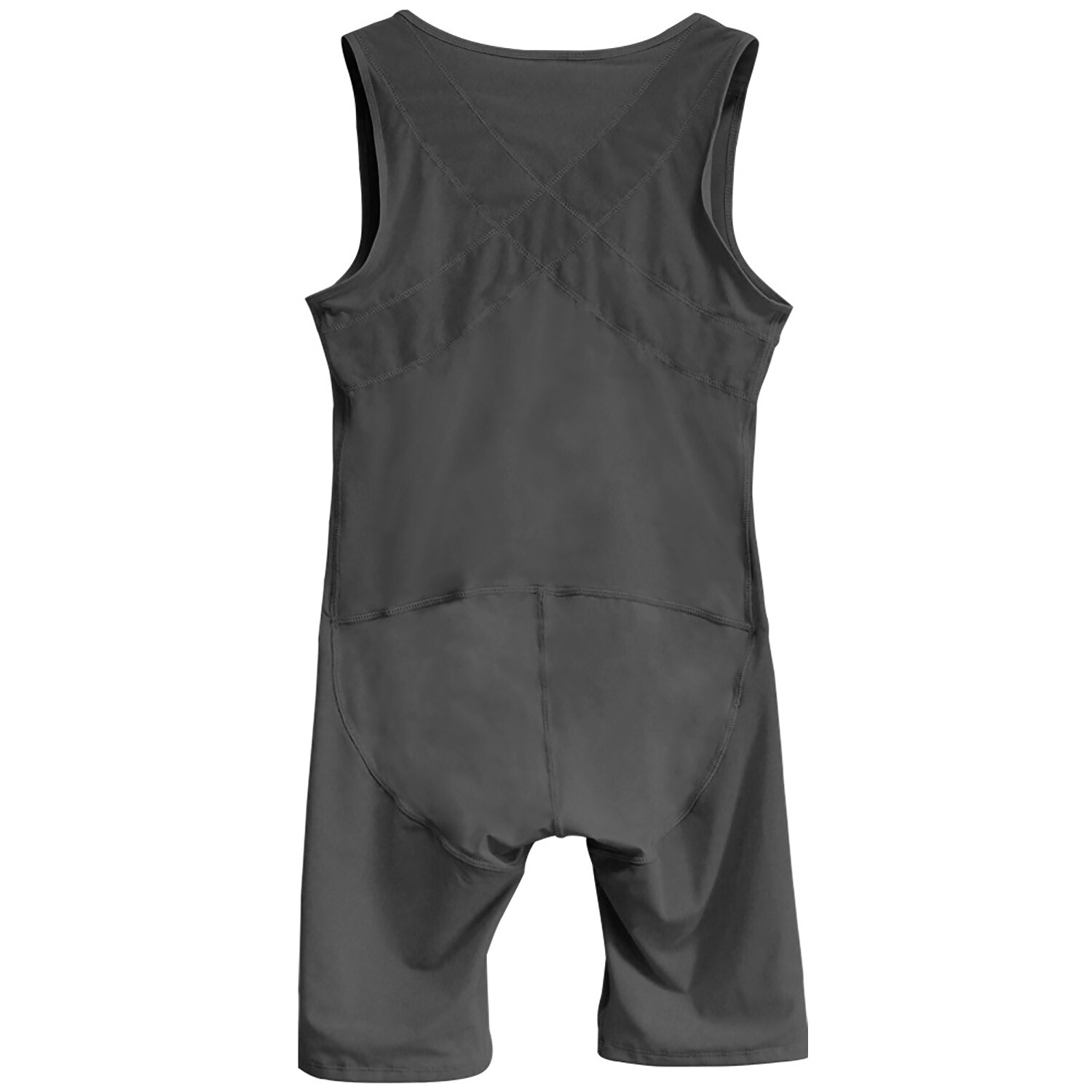 Mens Shapewear Bodysuit Compression Tummy Control Full Body Shaper Slimming Suit