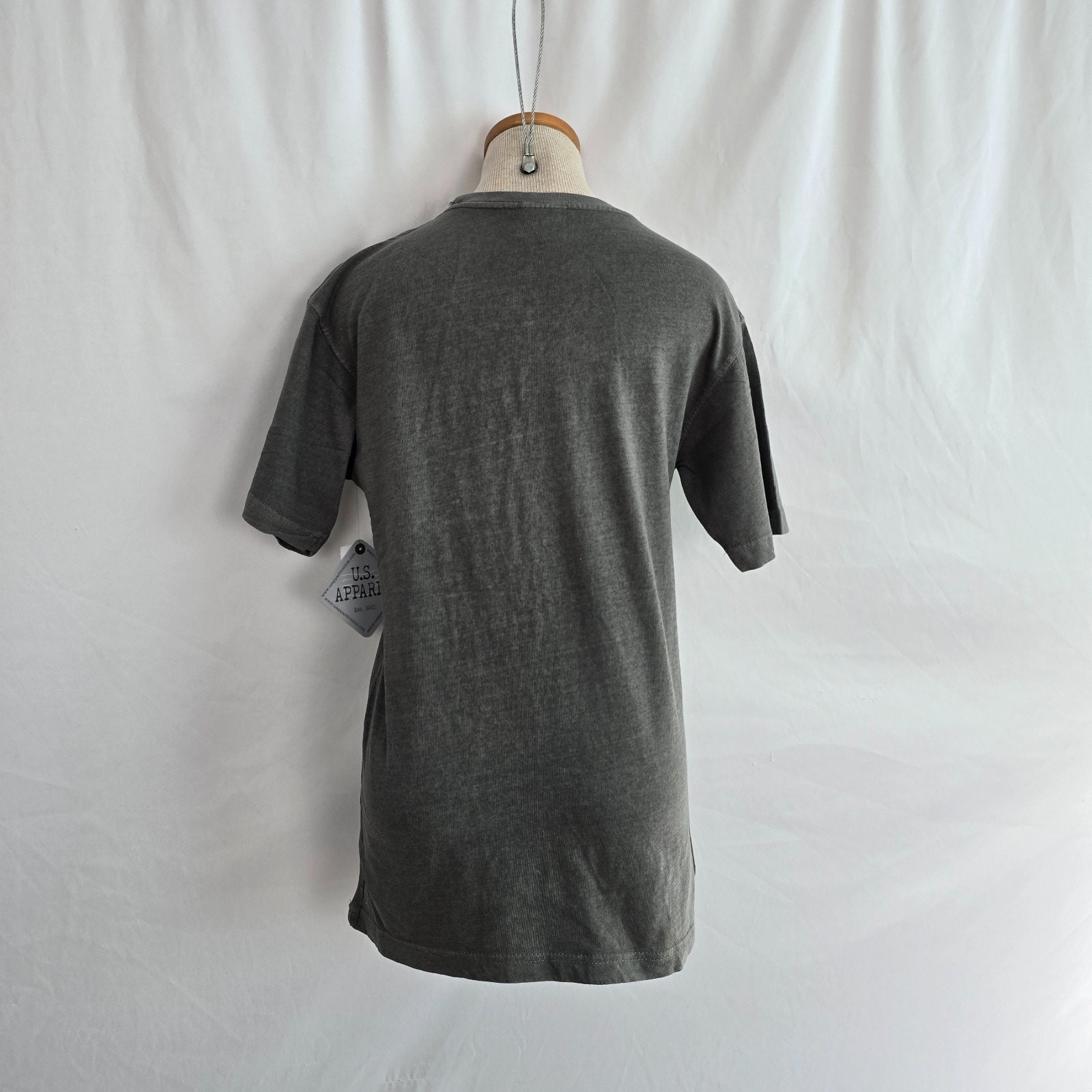 U.S. Apparel Cotton T-Shirt Women’s S Charcoal Crew Neck Short Sleeve NWT