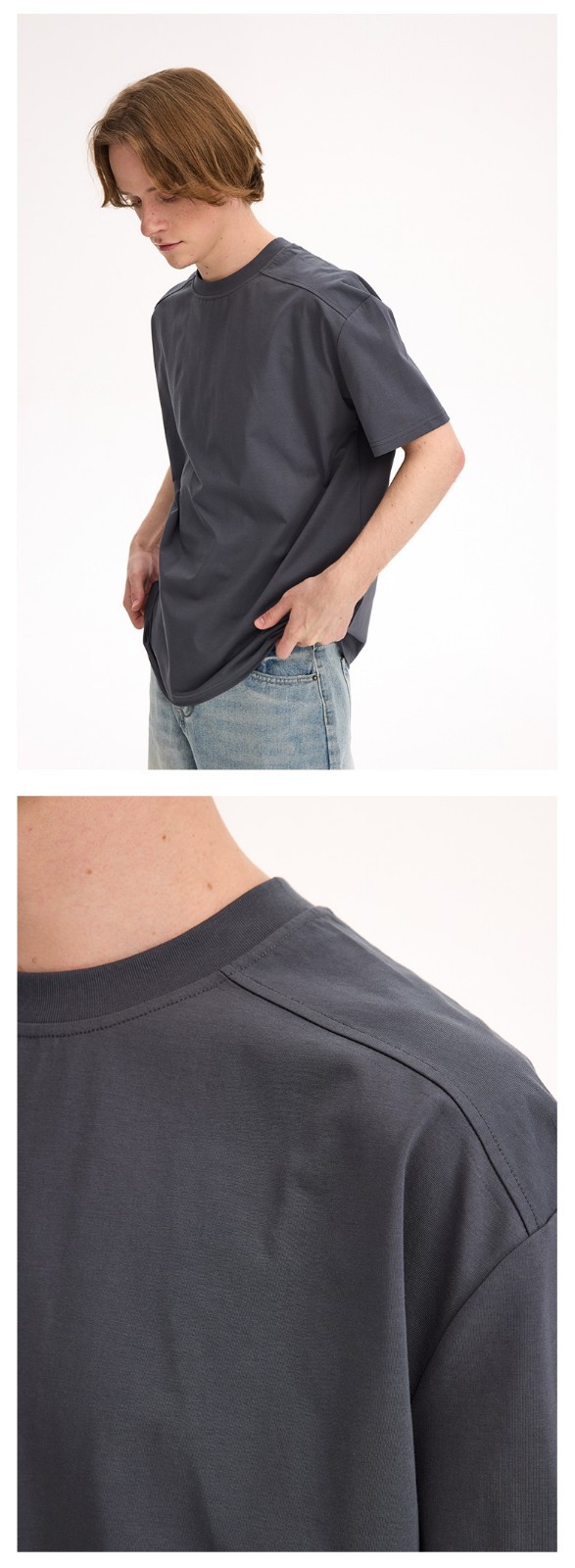 Unisex Premiun Cotton T-SHIRT Cooling SOLID Blank Tee Casual Work Top S-XL