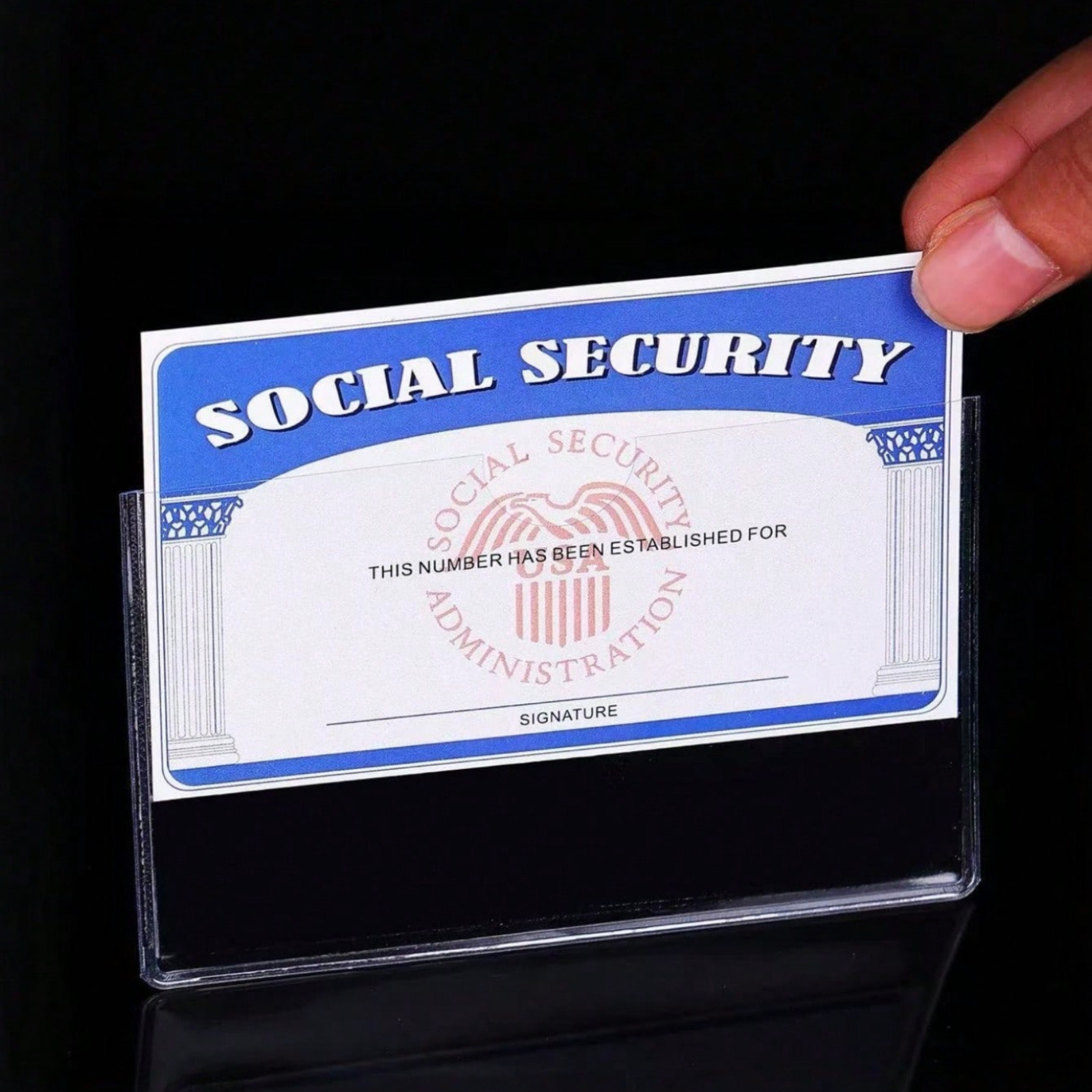 20Pcs Medical Card Holder Sleeve Waterproof PVC ID Credit License Protector Set