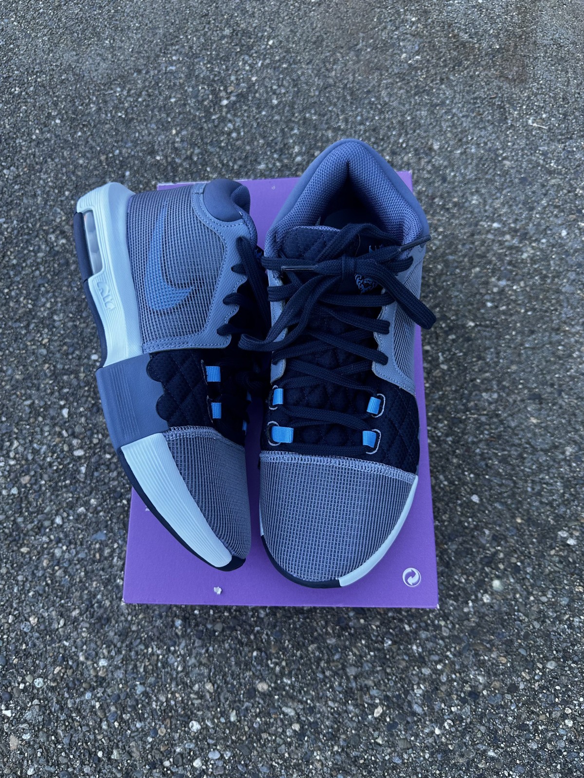 Nike LeBron Witness 8 Ashen Slate Sierra Canyon Basketball FB2239-400 Size 9-13