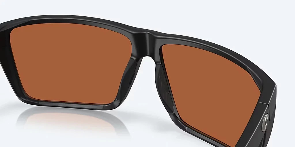 COSTA DEL MAR RINCON II Matte Black w POLARIZED Green Nylon 580P Lens Sport Suns
