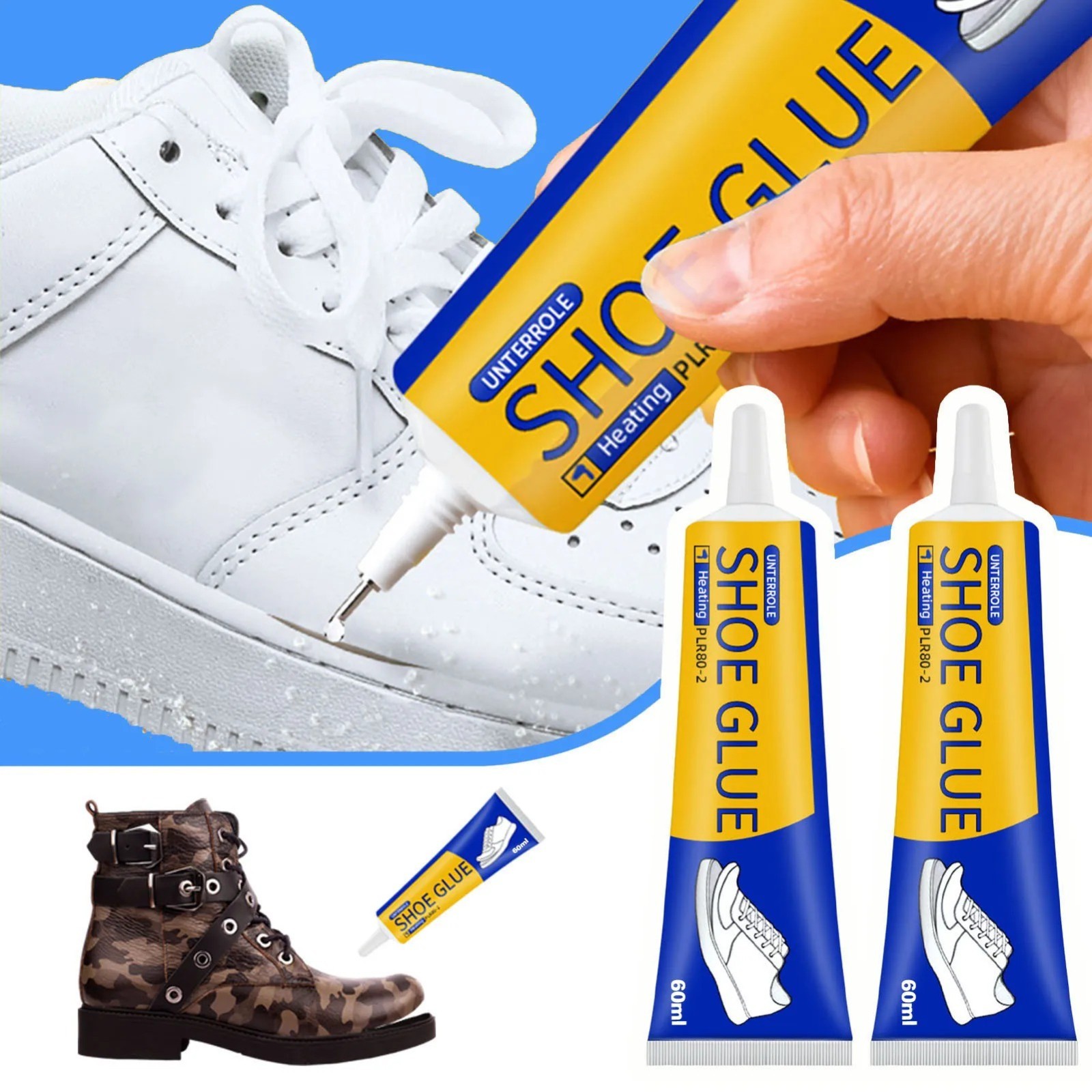 Super Strong Shoe Repair Glue Waterproof Adhesive for Sneakers Boots Leather US