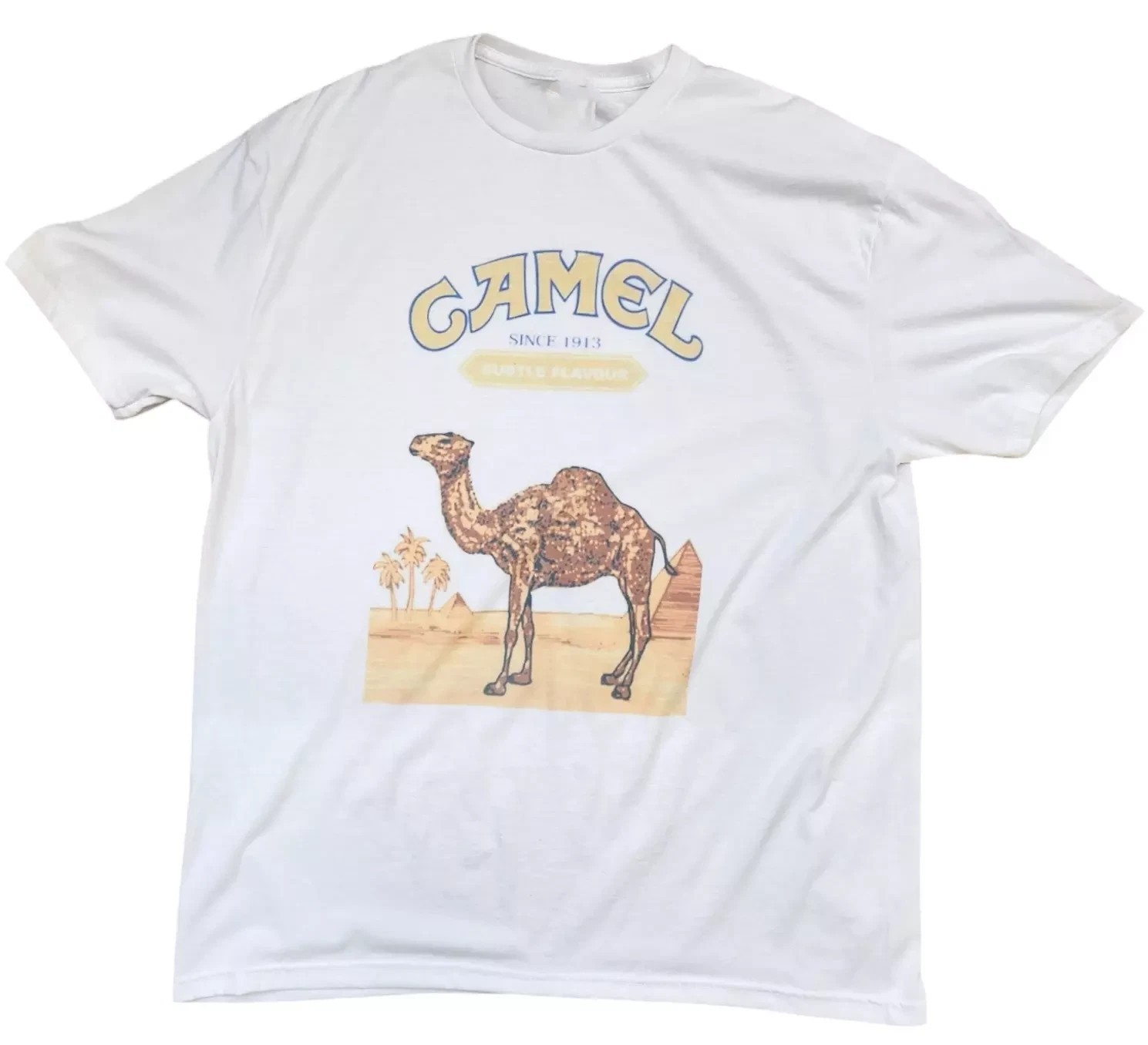 Collection Camel Cigarette vintage White T-Shirt Unisex Cotton S-5XL HRL666
