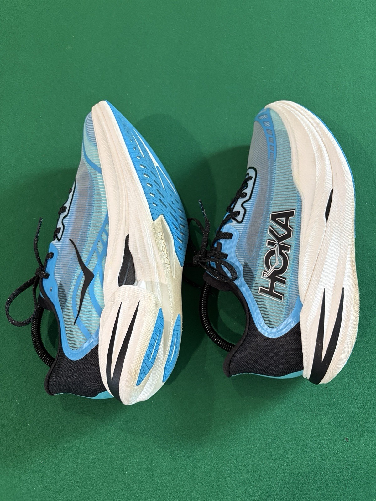 Hoka One One Cielo X1 2.0 Unisex M9 W10 Blue Running Shoes Sneakers 1162053 SKYW