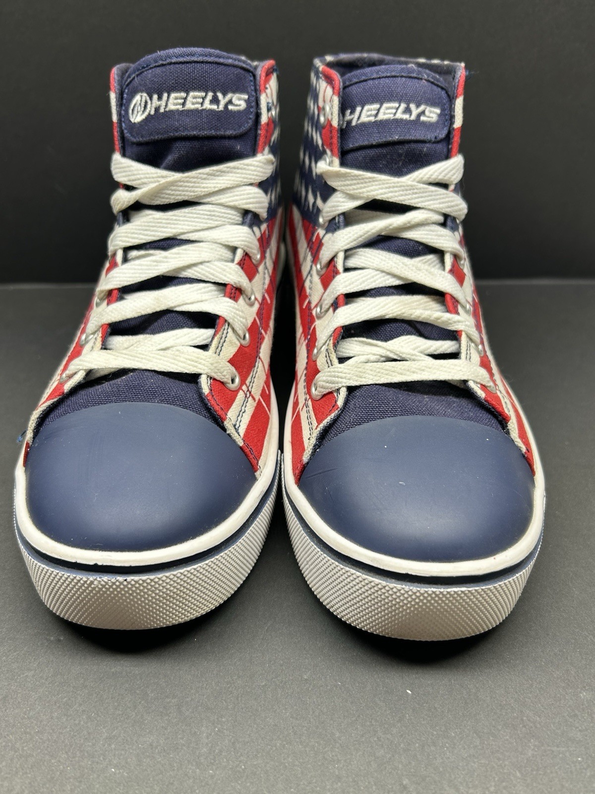 Heelys Hustle American Flag Drip Mens Size 9 With Hook And Covers Excellent