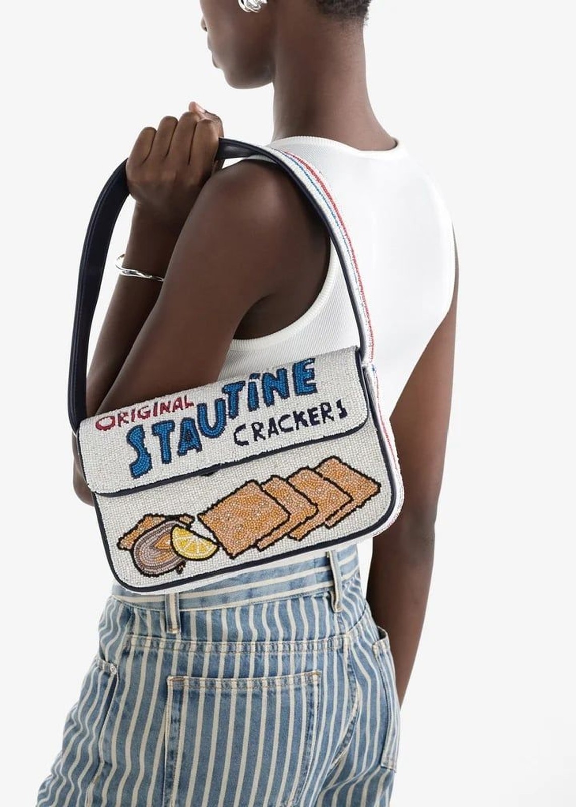 STAUD BEADED TOMMY BAG