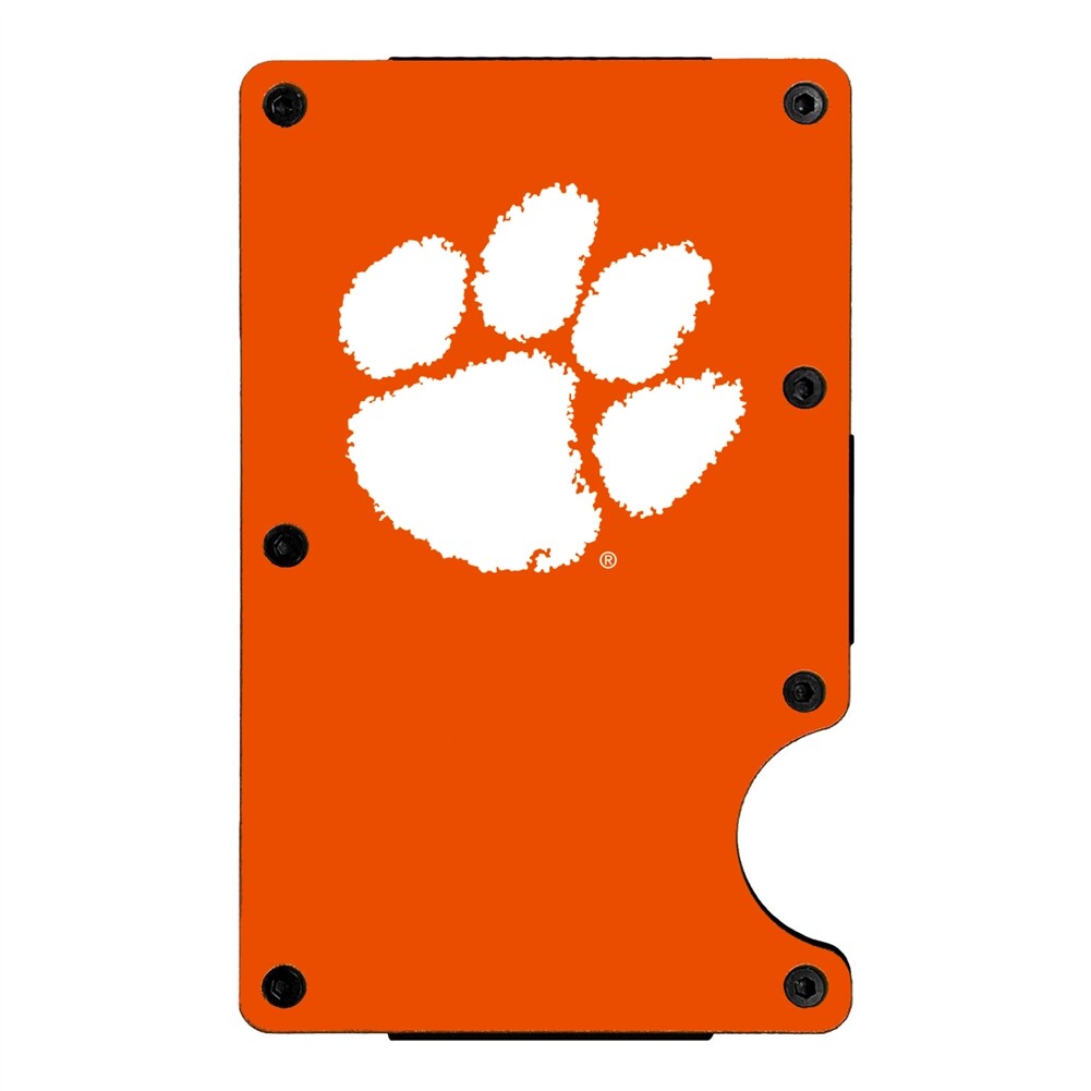 Clemson Tigers Aluminum RFID Cardholder