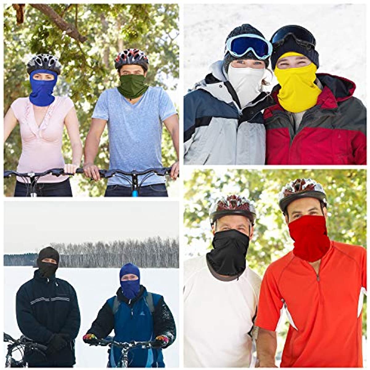 Balaclava Full Face Mask UV Protection Ski Sun Hood Tactical Masks for Men Women