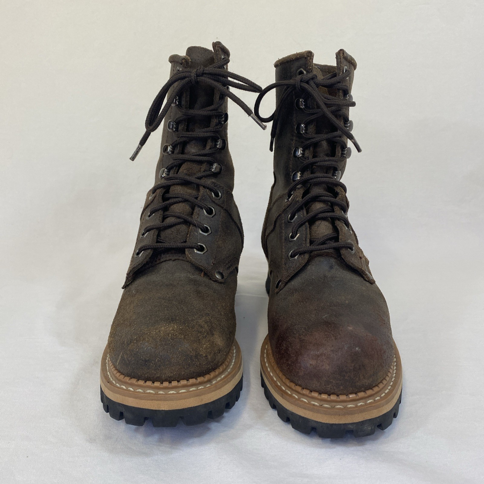Georgia Boot 6.5 E Logger Split Leather Lug Sole G8223T Steampunk Cosplay