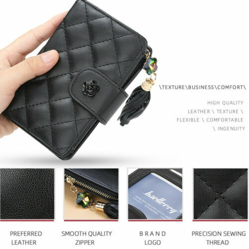Black-Rose-Tassel-Hasp-Trifold-Women-Wallet-Coin-Purse-Card-Holder-Handbag-Gifts