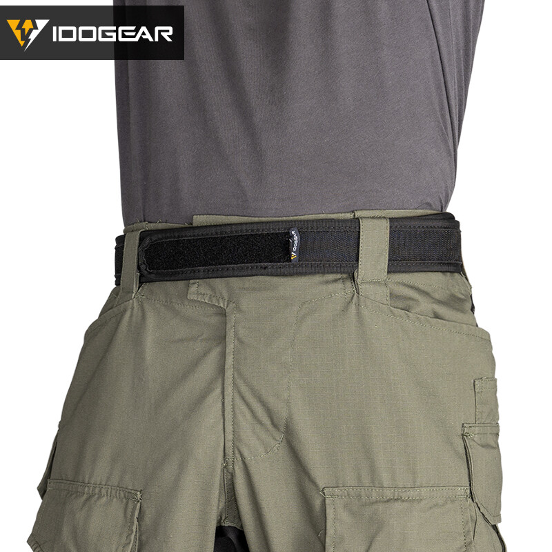 IDOGEAR Tactical Belt Mens Belts Sports Inner Belt Airsoft 1.7″ Waist Belt Duty