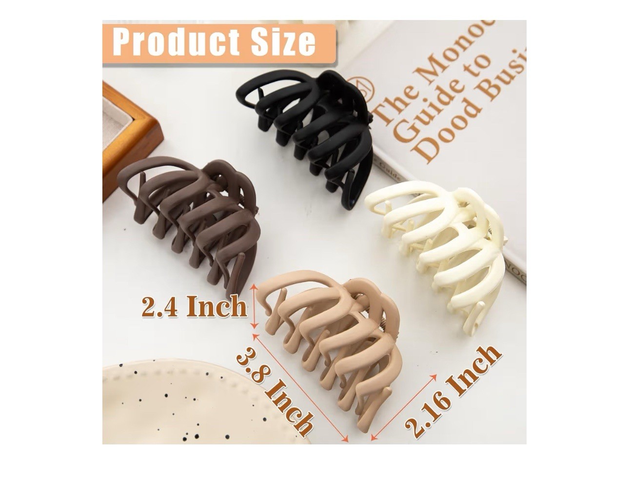 4 Pcs Octopus Claw Clips Octopus Hair Claw Clips for Women 3.8″ Large Hair Claw