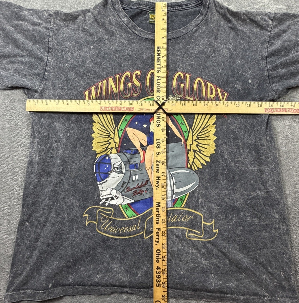 Rare Vintage Wings Of Glory Bombshell Betty Universal Avatar T-shirt Size L