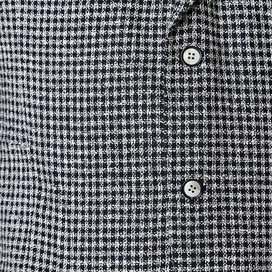 Stafford Mens navy check plaid Sport Coat Suit jacket sizes 44 to 50 S, R, L