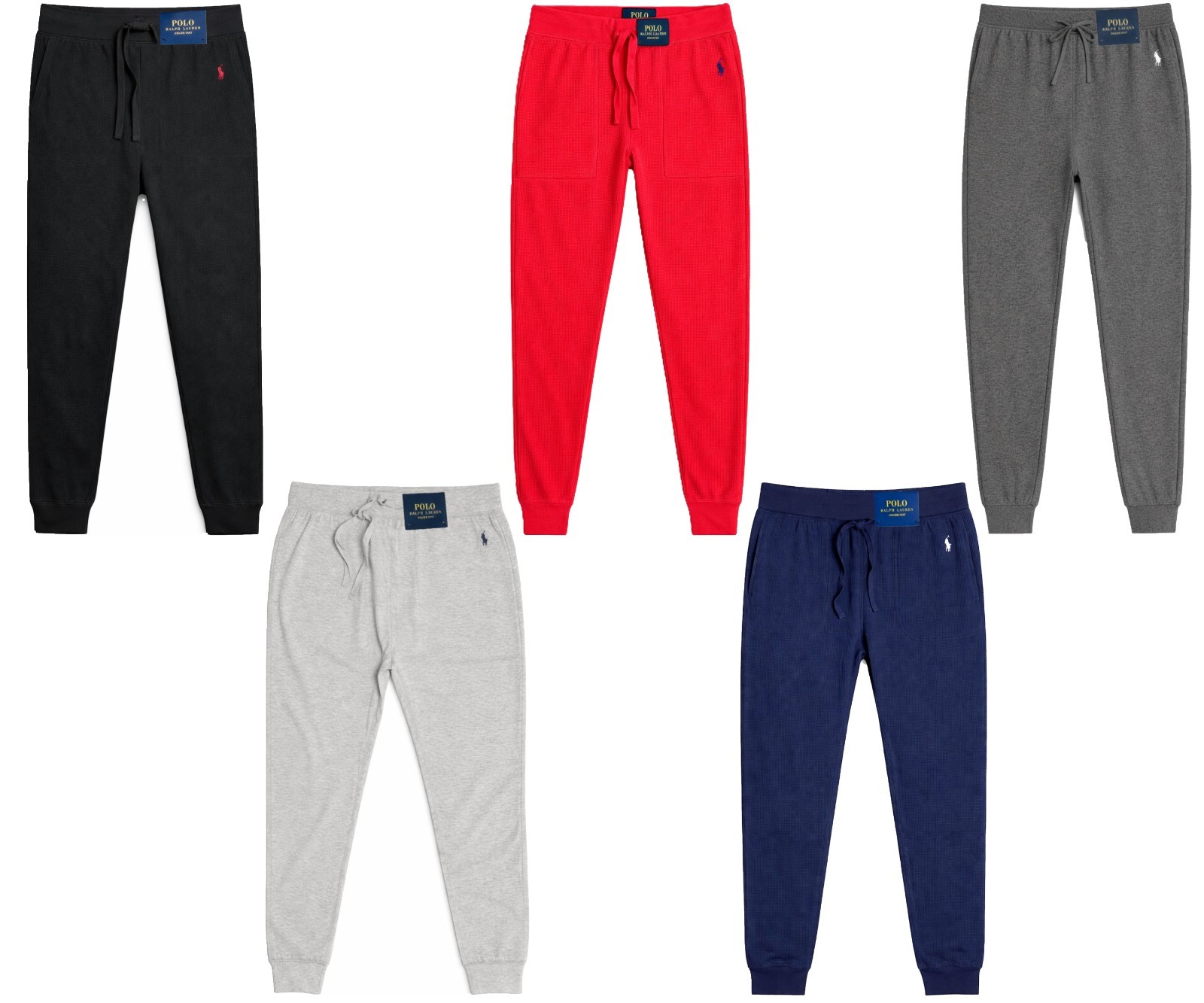 NWT – POLO RALPH LAUREN Men’s Waffle Knit Sleep Jogger Pants : 5 COLS : S – XXL