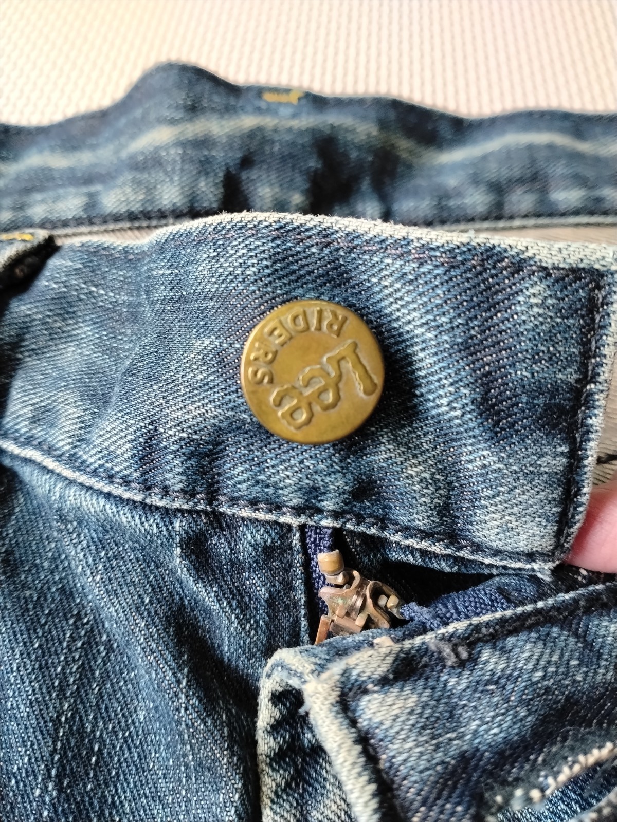 Lee Riders Gold Label LM2205 Bootcut Flare Denim Jeans Distressed Made In Japan