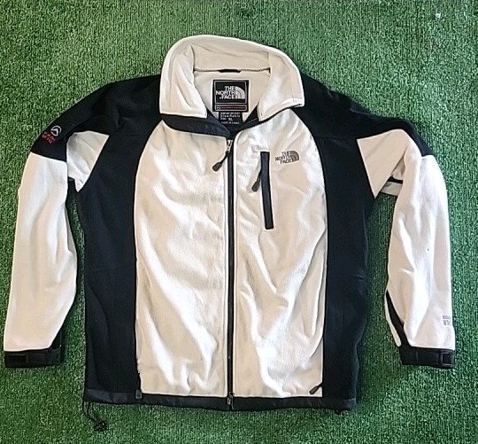 The North Face summer series Fleece Jacket Mens(White/Black) XL
