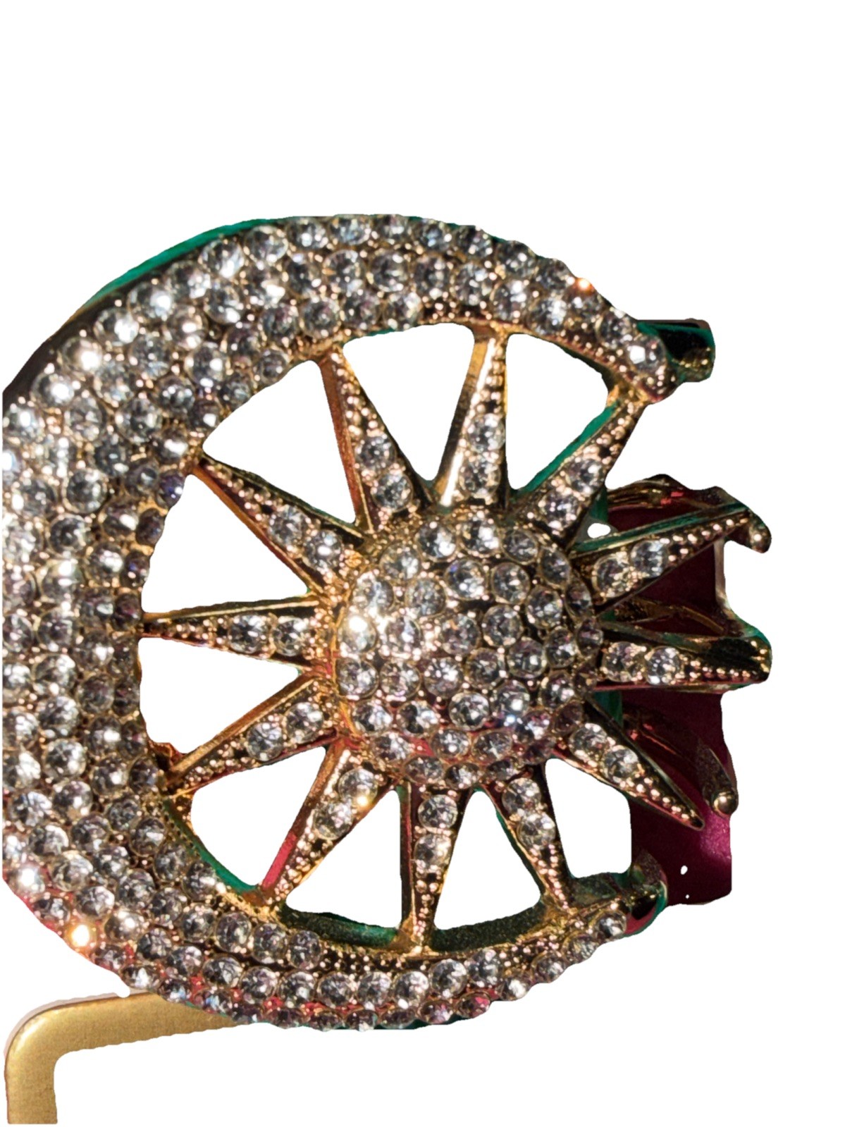 PIPER K HAIR CLIPS ☀️ 🌙 Faux Pearls & Rhinestones -GOLD TONE – Set of 2