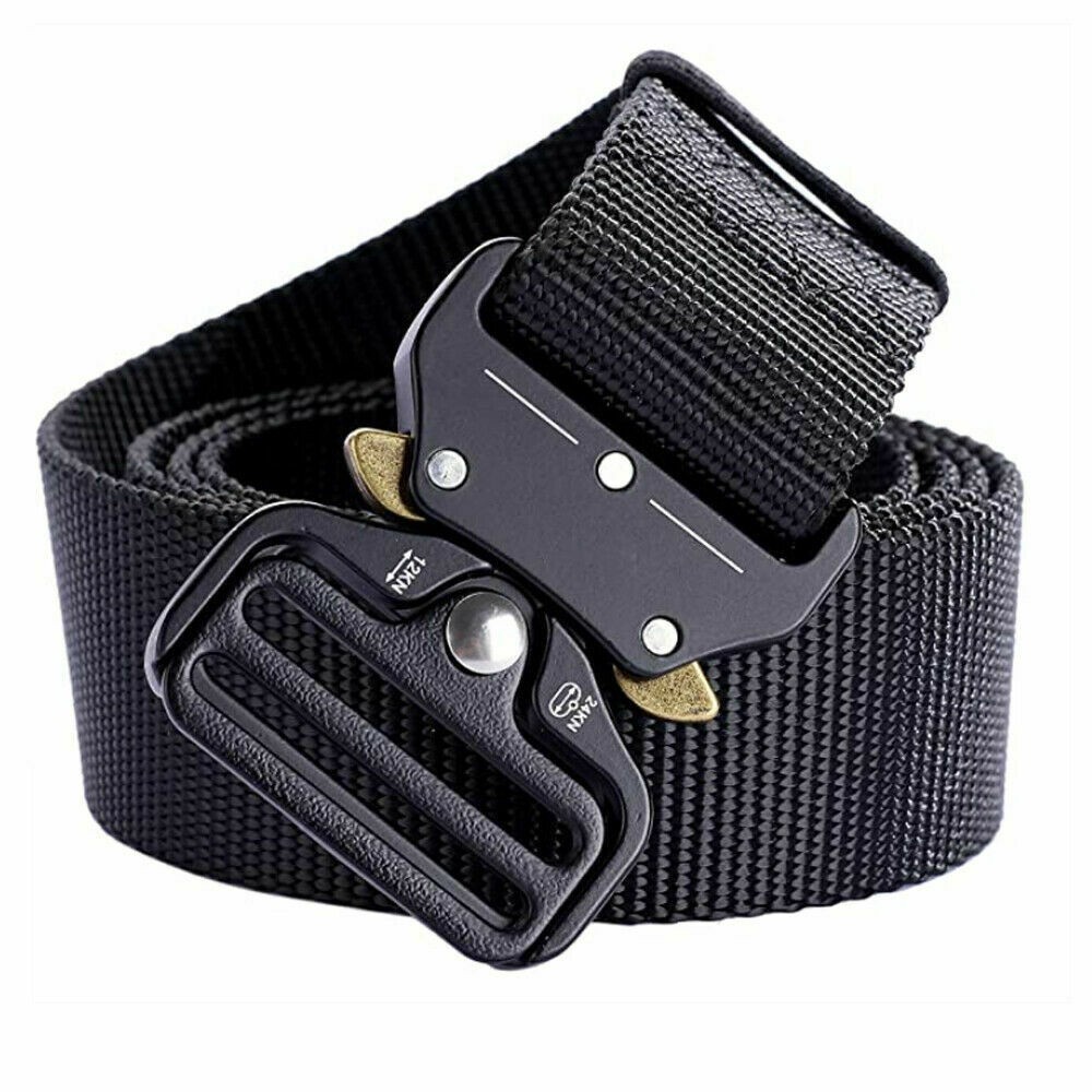 Men’s Outdoor Tactics Waist Belt Multifunctional Buckle Nylon Military Belt