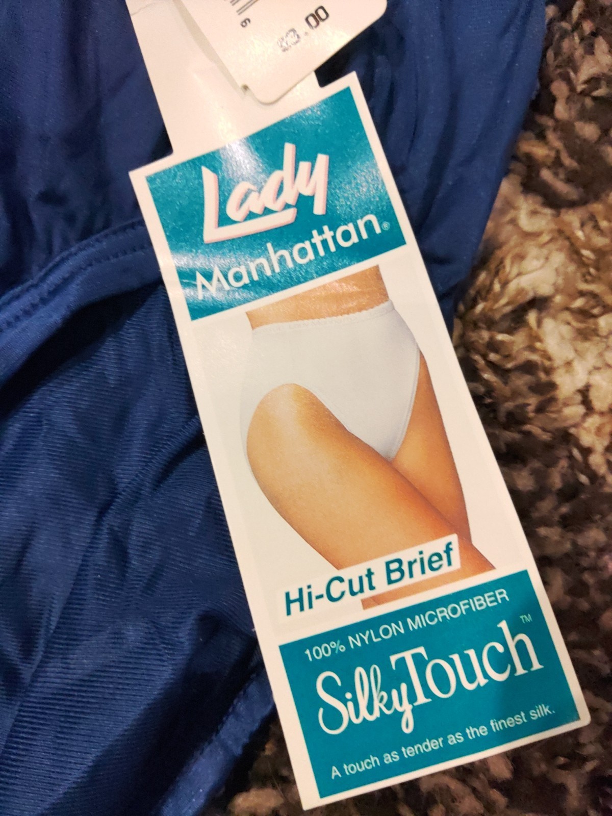 Vtg Lady Manhattan Size 6 Silky Soft Touch 100% Nylon Hicut Brief Panties NWT