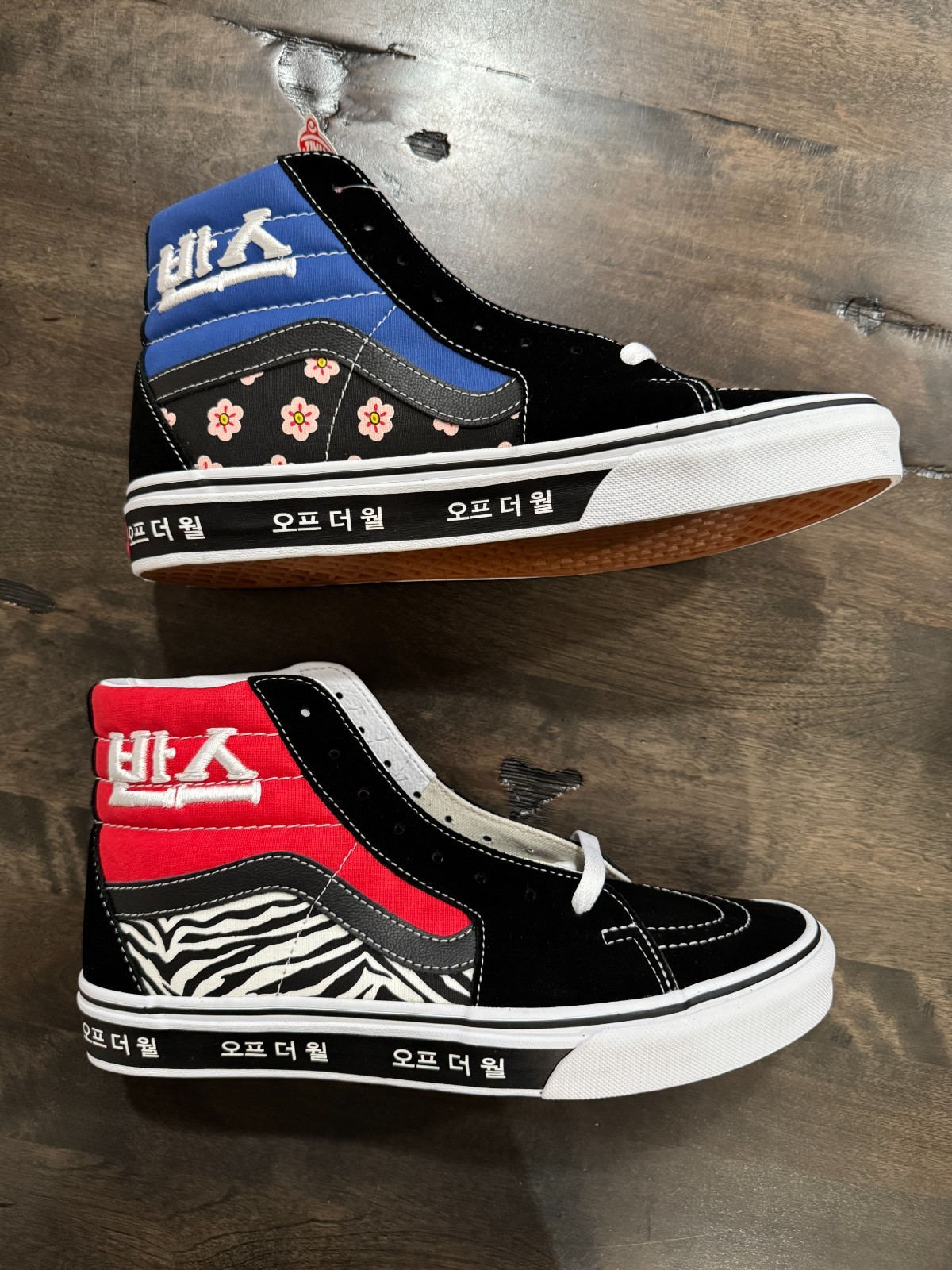 Vans SK8-HI ‘Koreantypgrphy’ Blue red (SKU VN0A32QG9HW) Men size 7.5 – 13