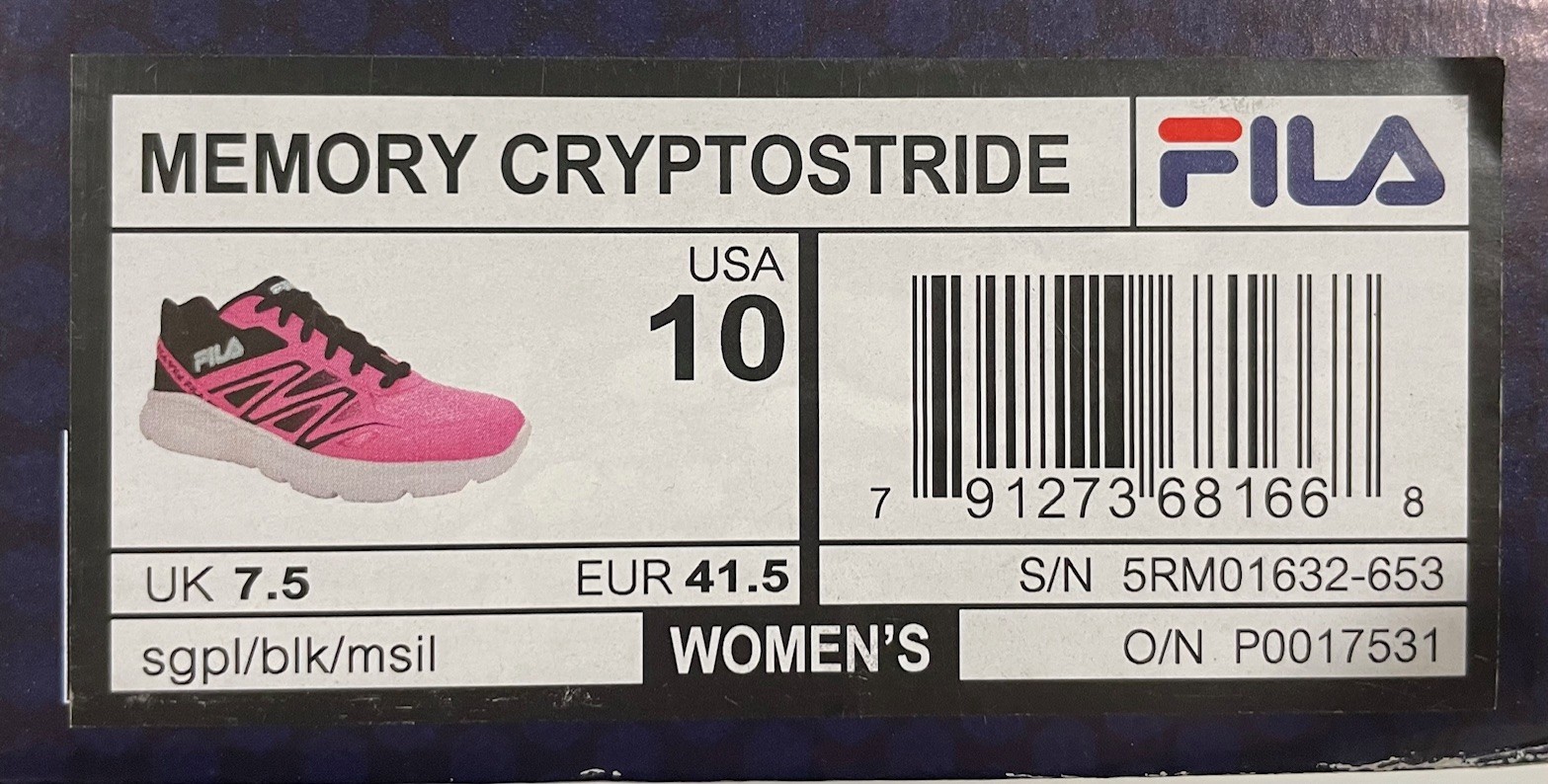 Fila Womens Sneakers MEMORY Cryptostride Air Mesh running shoes Hot Pink NIB