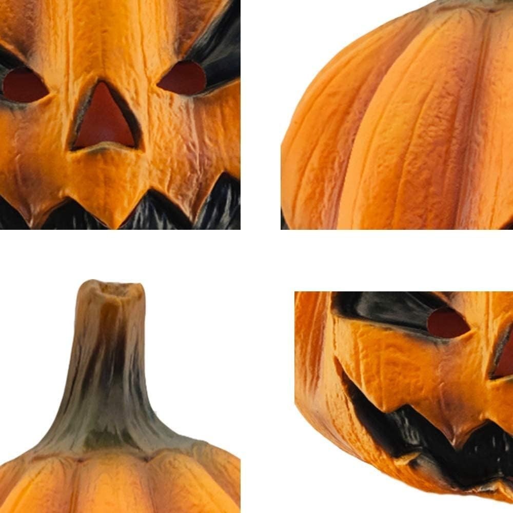 Eco-Friendly Pumpkin Head Mask for Halloween Parties – One Size Fits All