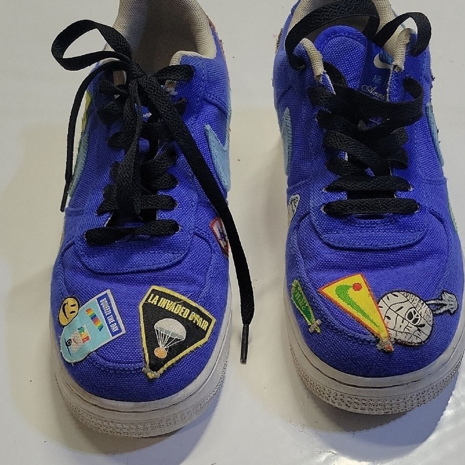 Nike Mens 6 Nike Air Force 1 Low ’07 PRM “Los Angeles Patched Up” Rare & Awesome