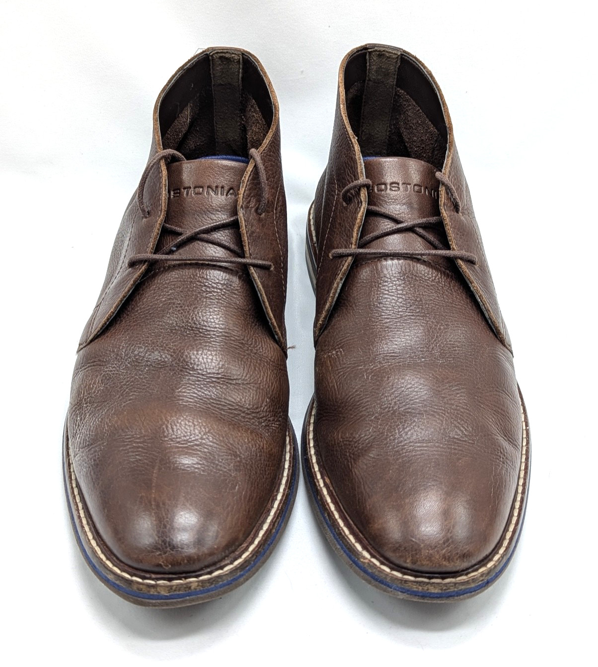 Bostonian Mens 9M Shoes Brown Leather Mid Chukka Boots Commonwealth