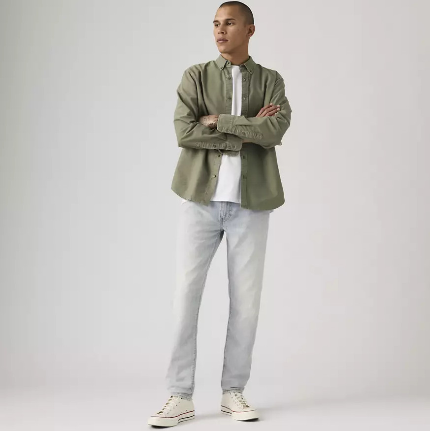 Levi’s 512™ Slim Taper Linen+ Denim Lightweight Men’s Jeans – Pale Moonlight