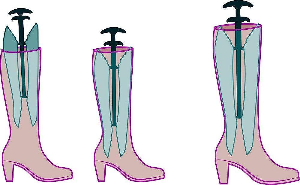 Moneysworth & Best Boot Shapers Shoe Trees with Handles – Black or Pink – 1 Pair