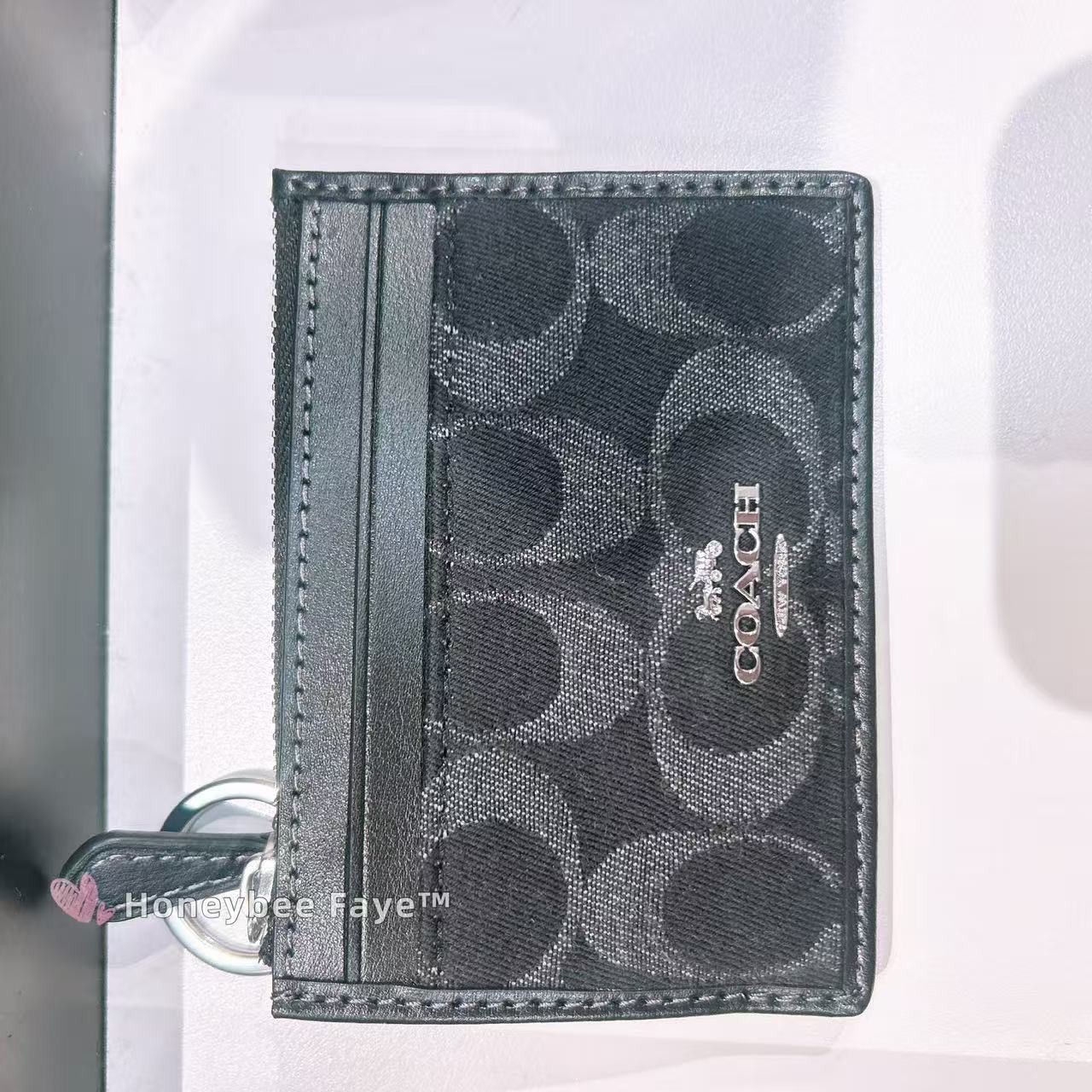 NWT Coach Mini Skinny Id Case In Signature Denim CDN29/CDF94