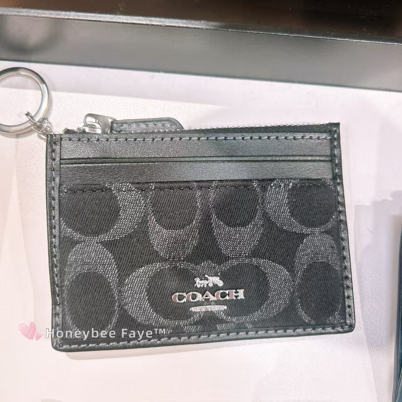 NWT Coach Mini Skinny Id Case In Signature Denim CDN29/CDF94