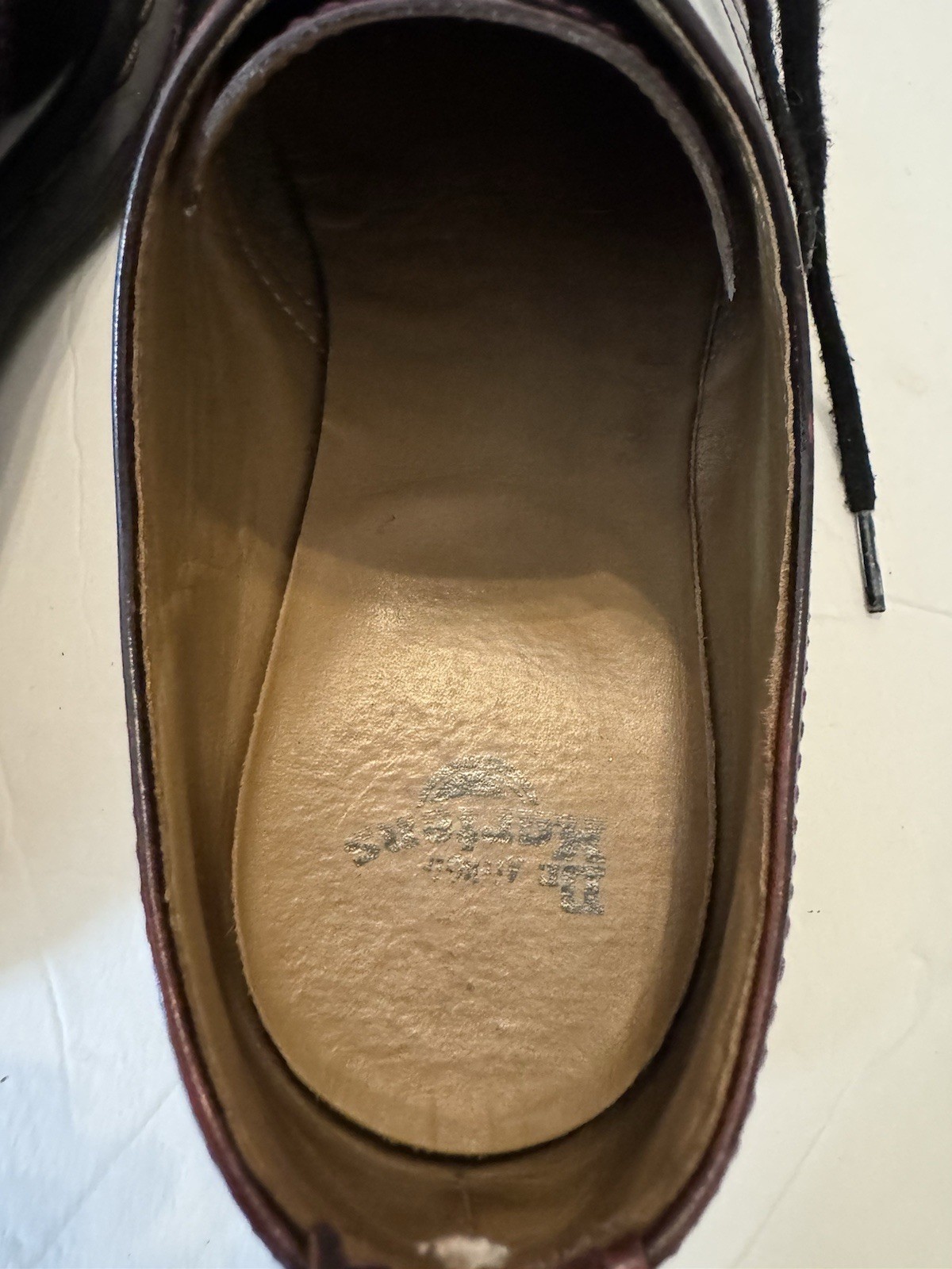 Dr Doc Martens Archie II Brown Polish Leather Oxford Shoes Mens US 7 UK 6 EU 39