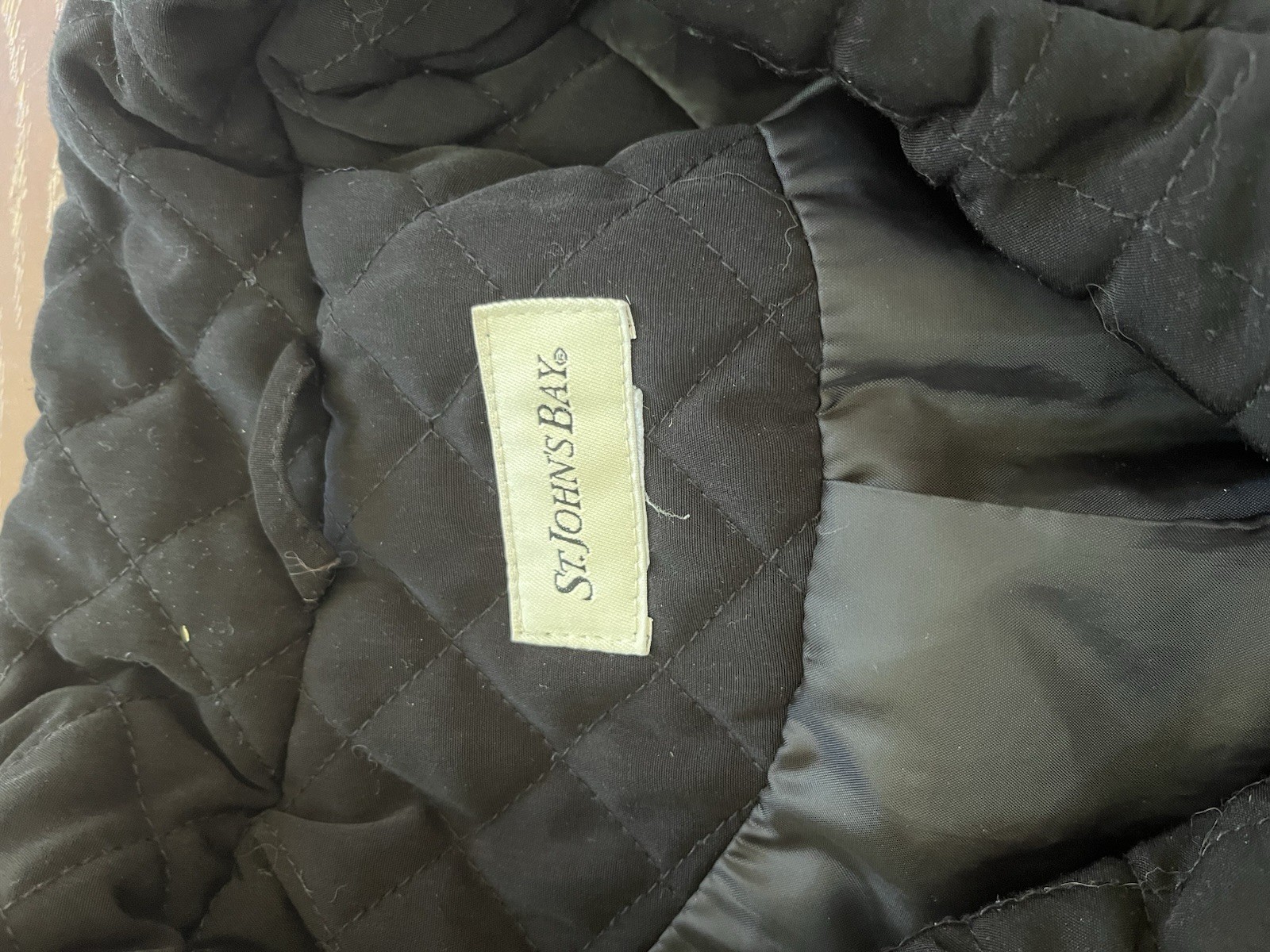 St johns bay, womens quilted jacket Black Unknown size