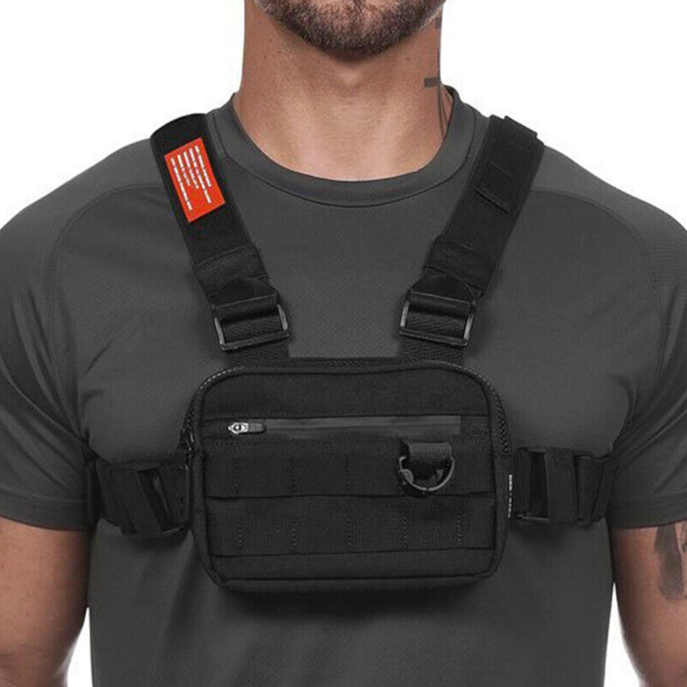 Tactical Combat Chest Rig Bag Front Pouch Molle Recon Kit Pack Hunting Airsoft