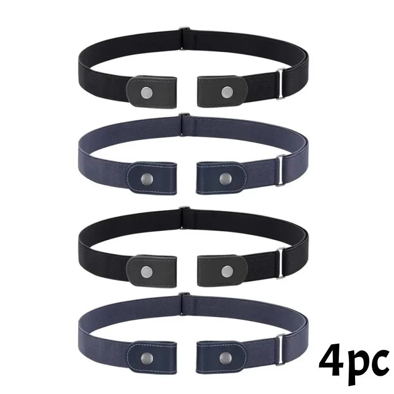 Men Women Buckle-free Elastic Invisible Waist Belt for Jeans No Bulge Hassle