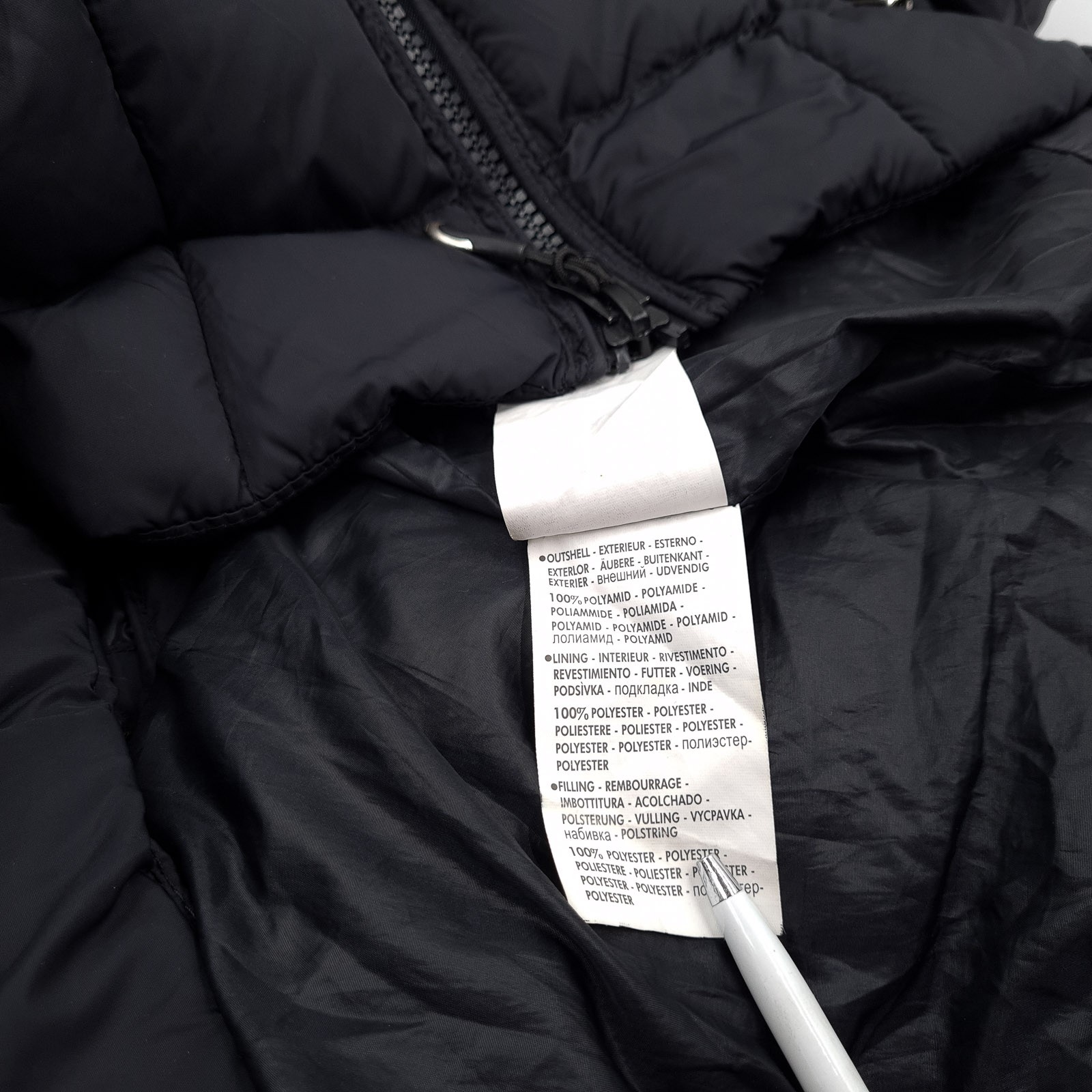 Geographical Norway Long Coat Black Water Resistant Hooded Women Zs2 Size M